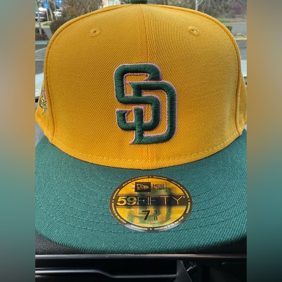 San Diego Padres New Era Cap 59fifty New Retro Vintage Baseball Cap 7 3/8